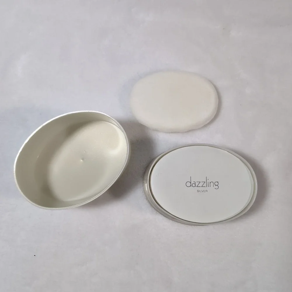 New Estee Lauder Dazzling Silver Body Powder Women‎ 1.7oz Floral Scented Puff